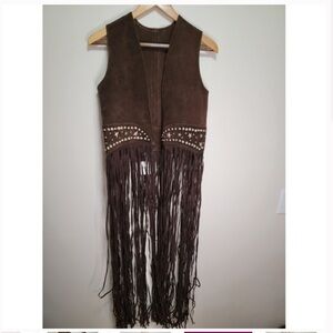 FREE PEOPLE × Understated Paris Texas Fringe Vest